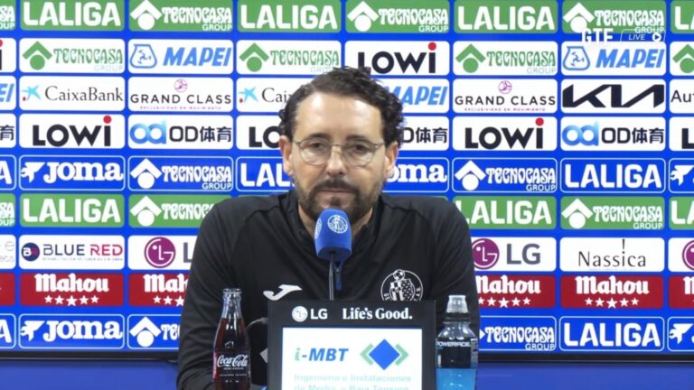 Bordalás: «El equipo tiene que ser ambicioso y ver hasta donde es capaz de llegar»